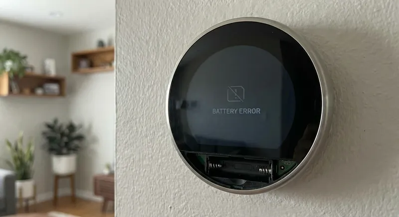 Dead thermostat display