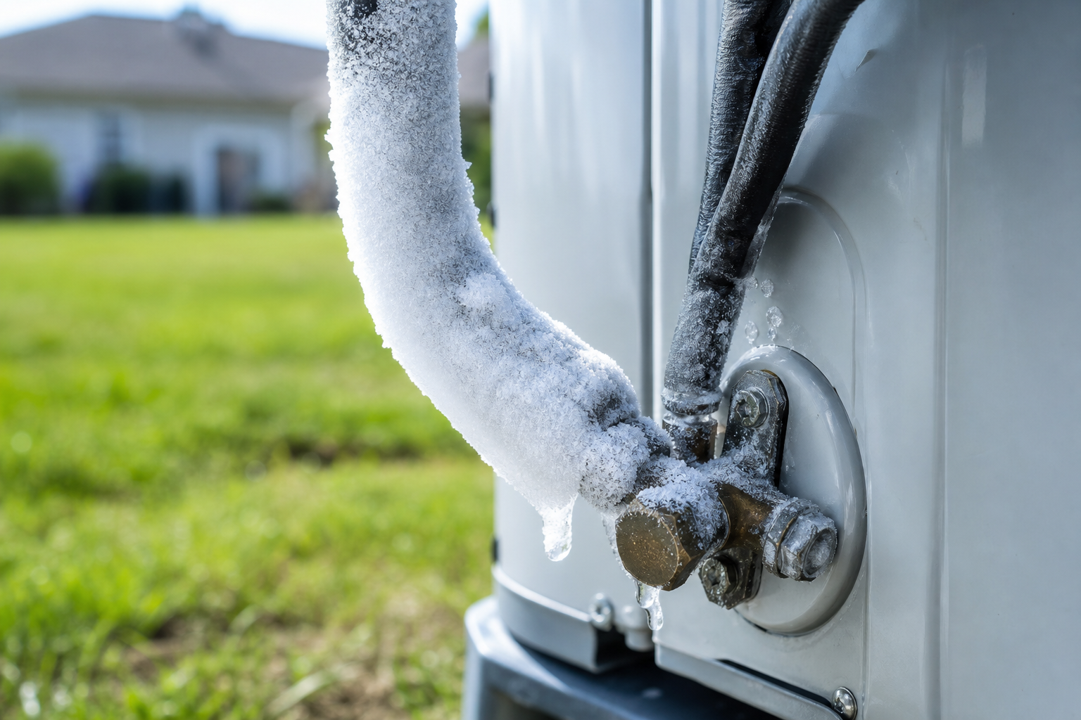 Thermometer showing temperature inconsistency in Denver home due to low AC refrigerant